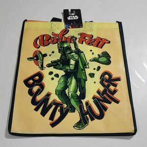 Disney Star War World Boba Fett Bounty Hunter Tote Bag NEW